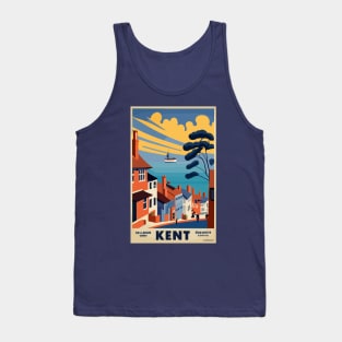 A Vintage Travel Art of Kent - England Tank Top